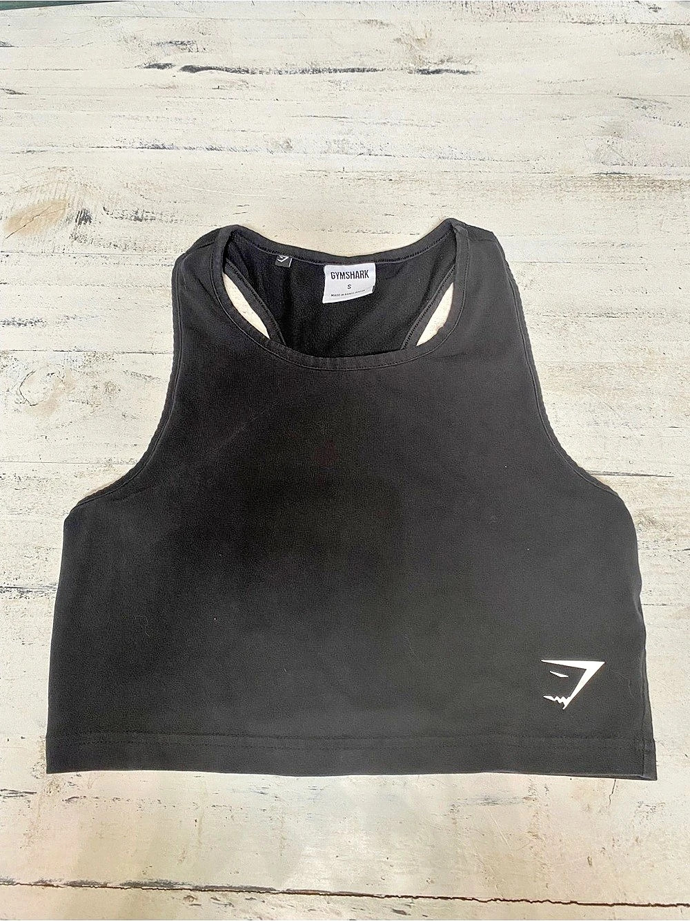 Gymshark Everyday Seamless Crop Tank Black Tank Top Small